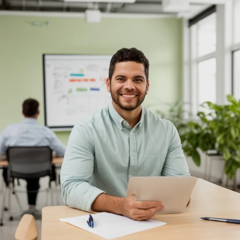 自己成長の道を歩む人のシルエット